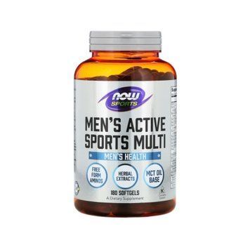 NOW Foods Men's Active Sports Multi Мультивітаміни для чоловіків 180 капсул 11 фото