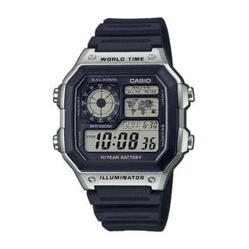 Casio Collection Standard Digital World Time AE-1200WH-1CVEF 69 фото